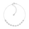 Bracelet argent 925 et zirconias 21cm - vue V1