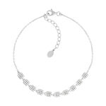 Bracelet argent 925 et zirconias 21cm - vue 1