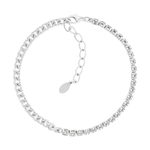 Bracelet argent 925 et zirconias 19cm - vue 1