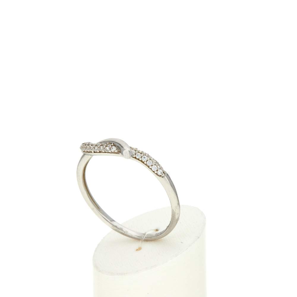 Bague argent 925 et zirconias - vue 3