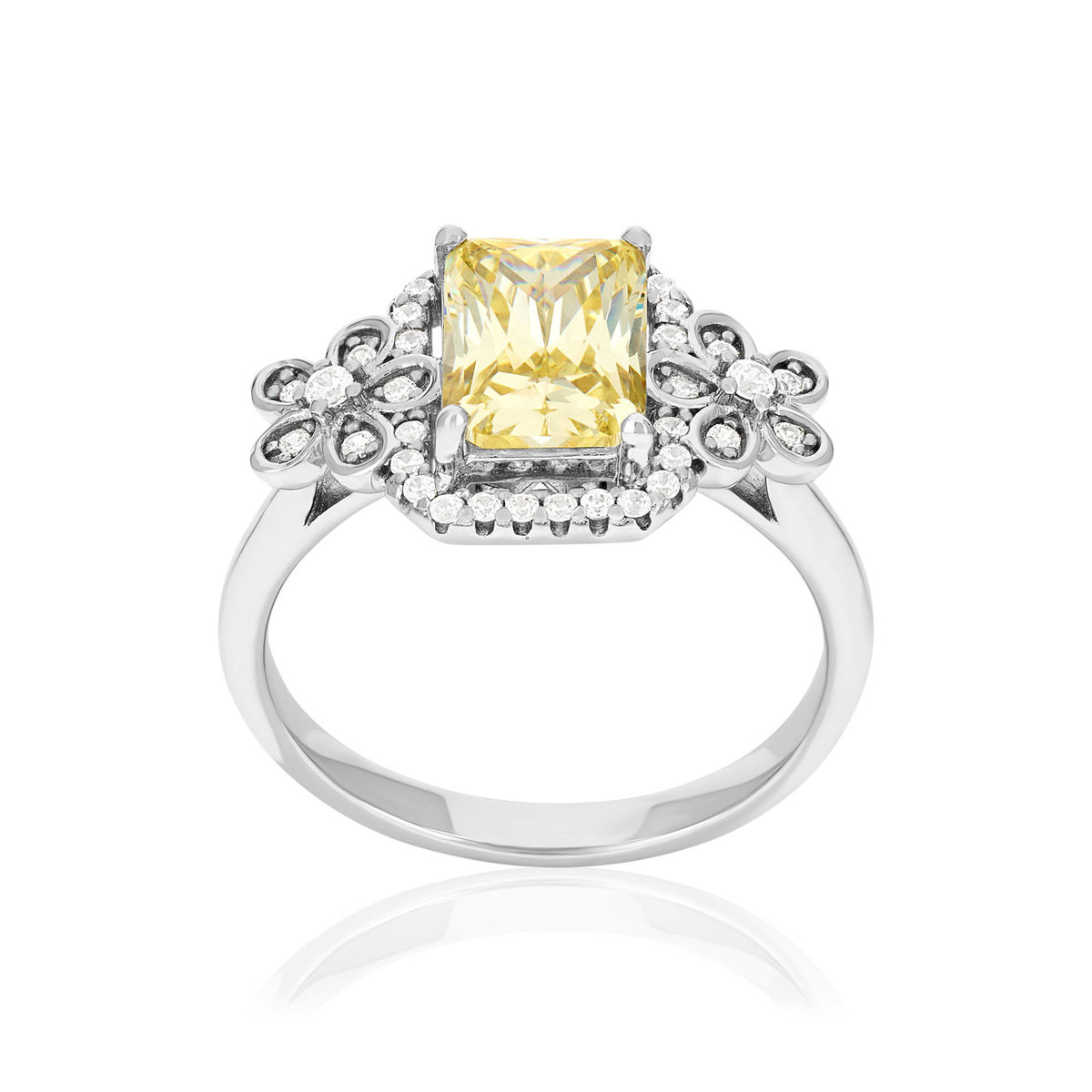 Bague argent 925 et zirconias