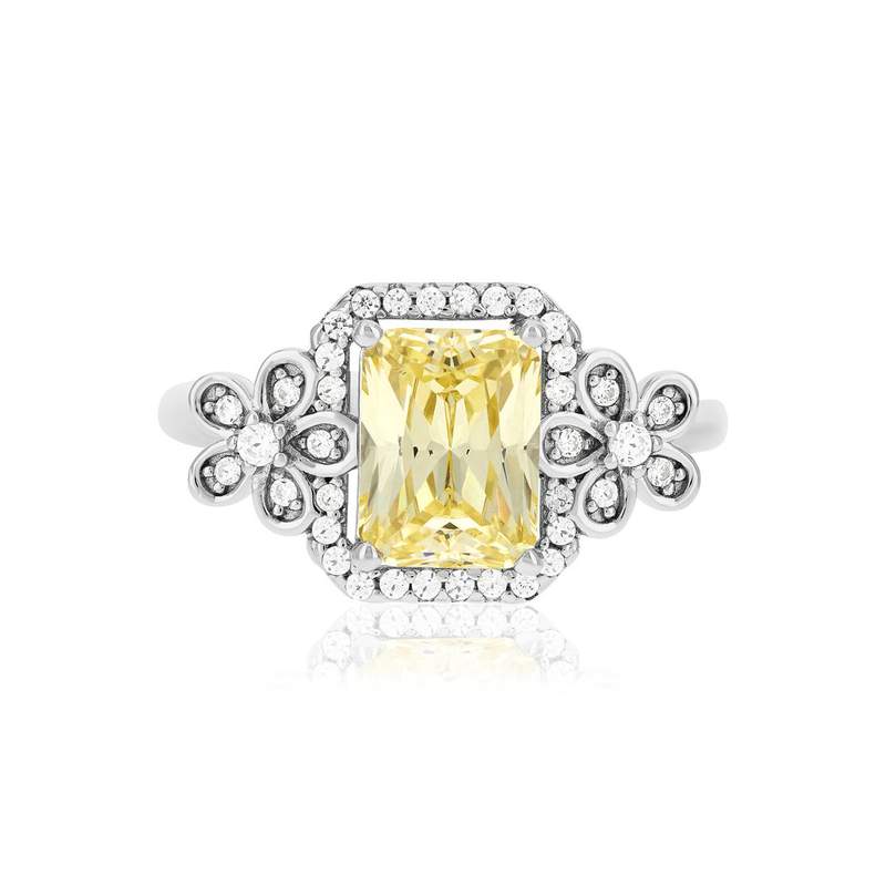 Bague argent 925 et zirconias - vue 3