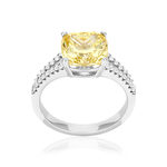 Bague argent 925 et zirconias - vue 1