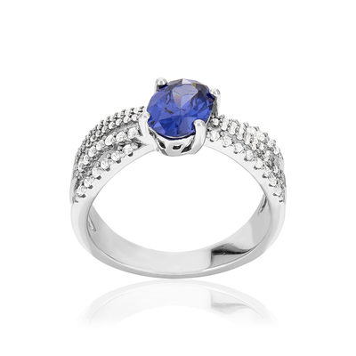 925 zilver en zirkonia ring