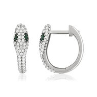 Boucles d'oreilles argent 925 et zirconias