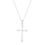 Collier argent 925 et zirconias 45cm - vue 1