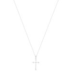 Collier argent 925 et zirconias 45cm - vue 2