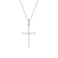 Collier argent 925 et zirconias 45cm