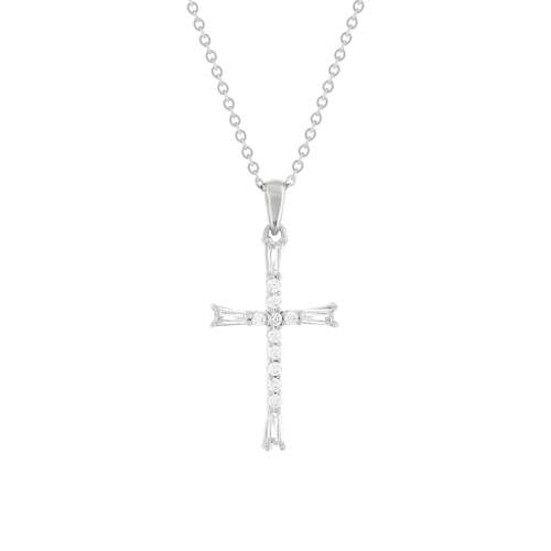 Collier argent 925 et zirconias 45cm