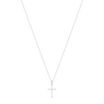 Collier argent 925 et zirconias 45cm - vue 2