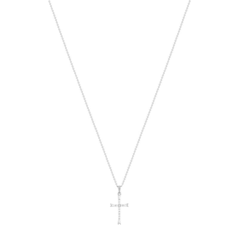 Collier argent 925 et zirconias 45cm - vue 2