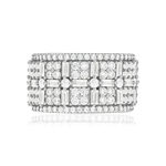 Bague argent 925 et zirconias - vue 3
