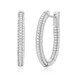 Boucles d'oreilles argent 925 et zirconias - vue D1