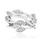 Bague argent 925 et zirconias - vue 3