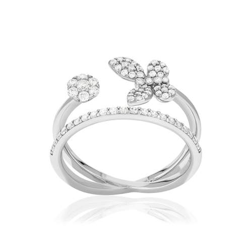 925 silver and zirconia ring