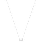 Collier argent 925 et zirconias 45cm - vue 2