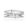 Bague argent 925 et zirconias - vue V3