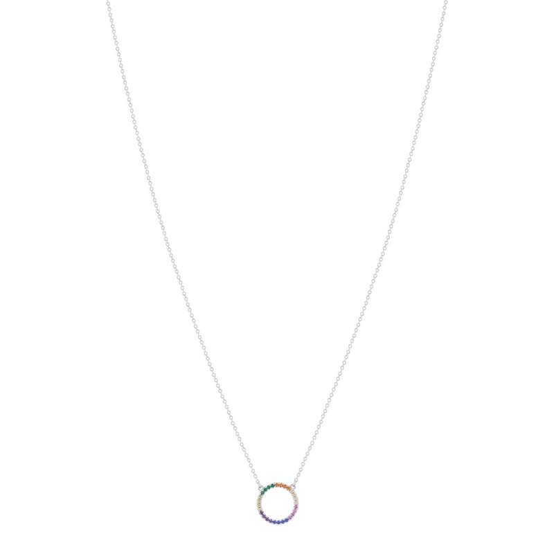 Collier argent 925 et zirconias 45cm - vue 2