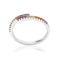 Bague argent  925 et zirconias