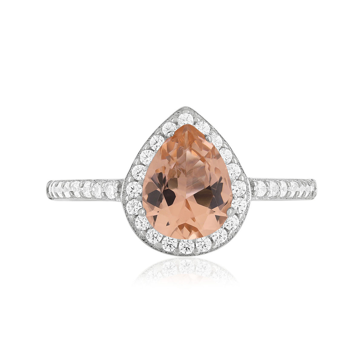 Bague argent 925 pierres synthétiques et zirconias - vue 3