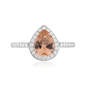 Bague argent 925 pierres synthétiques et zirconias