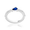 Bague argent 925 pierres imitation - vue V1