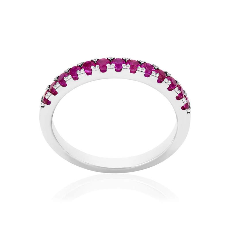 Bague argent 925 et pierres synthétiques - vue 1