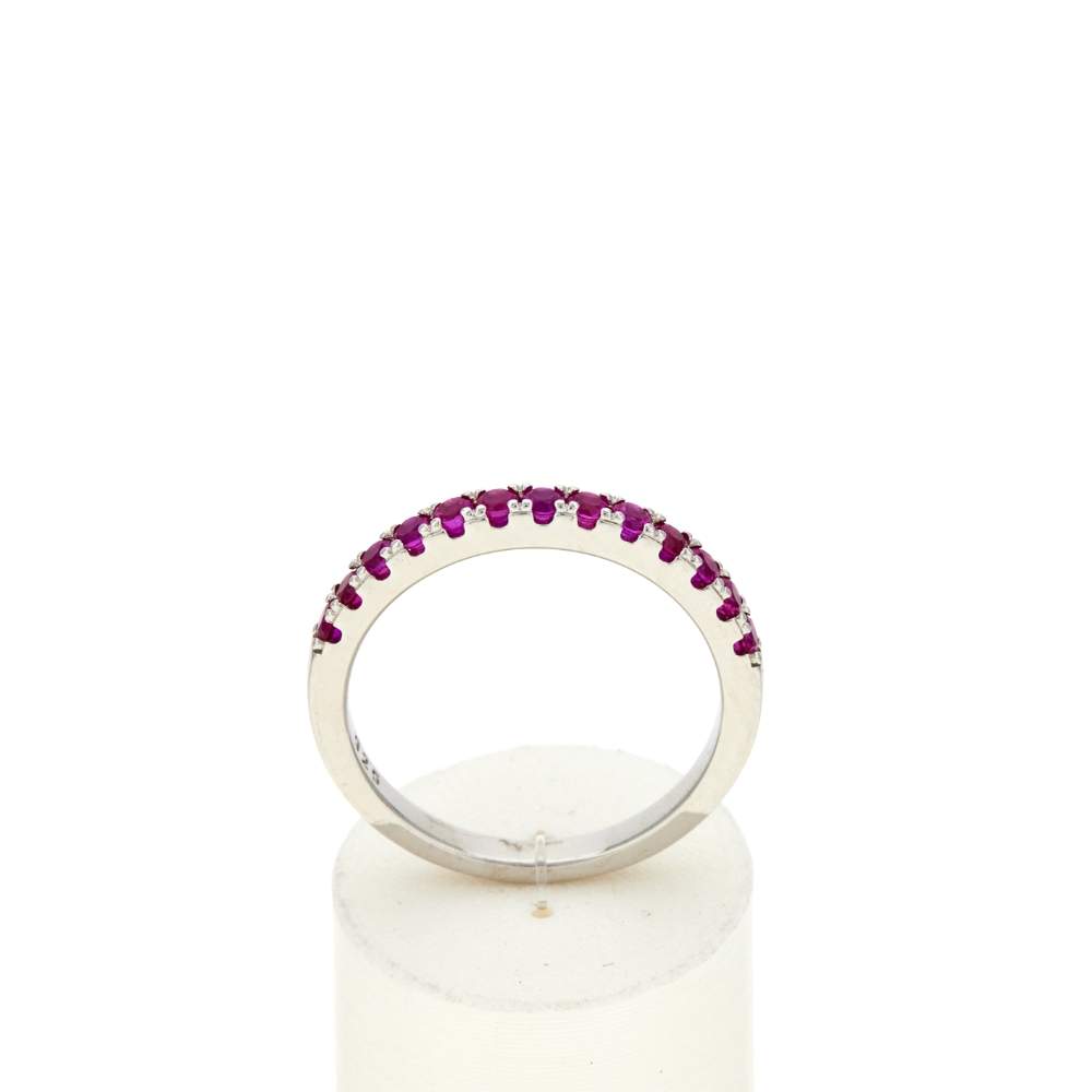 Bague argent 925 et pierres synthétiques - vue 1