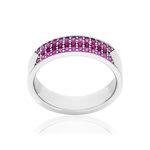 Bague argent 925 et pierres synthétiques - vue 1
