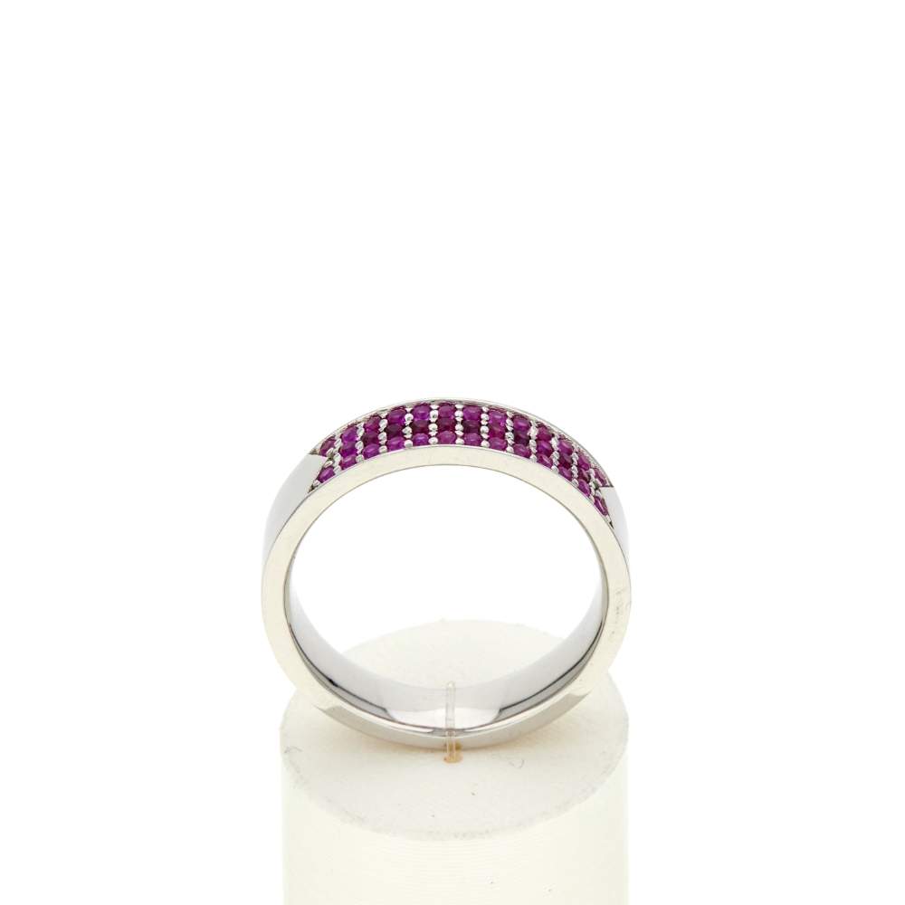 Bague argent 925 et pierres synthétiques - vue 1
