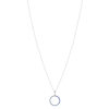 Collier argent 925 et pierres synthétiques 45cm - vue V2