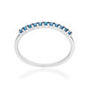Bague argent 925 et pierres synthétiques - vue V1