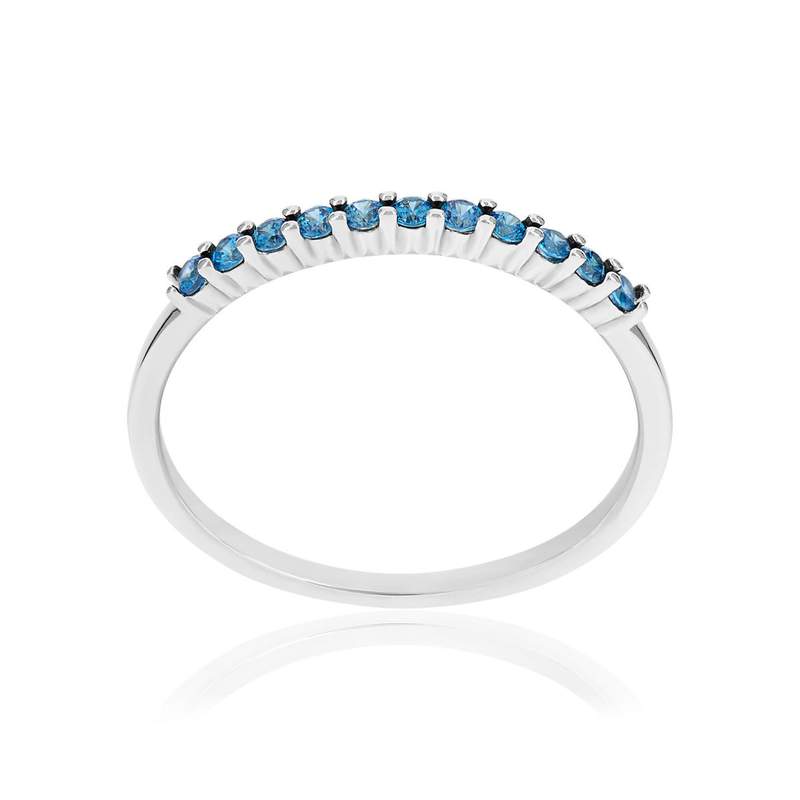 Bague argent 925 et pierres synthétiques - vue 1