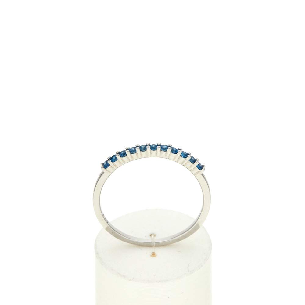 Bague argent 925 et pierres synthétiques - vue 1
