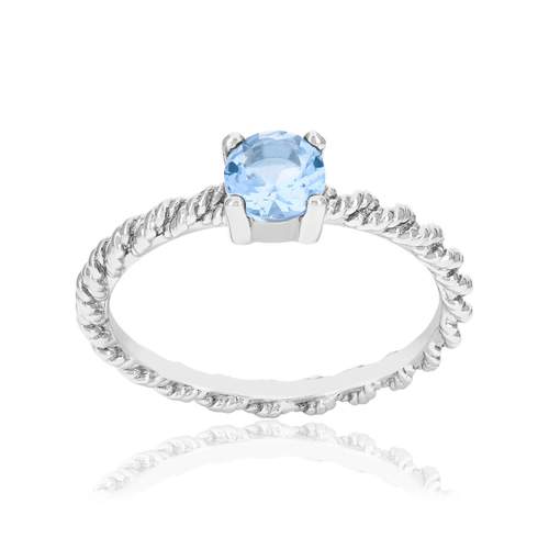 925 zilveren ring met synthetische stenen