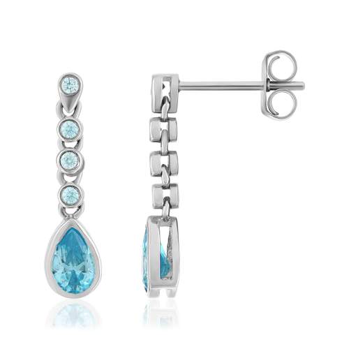 925 silver and zirconia earrings