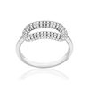 Bague argent 925 et zirconias - vue V1