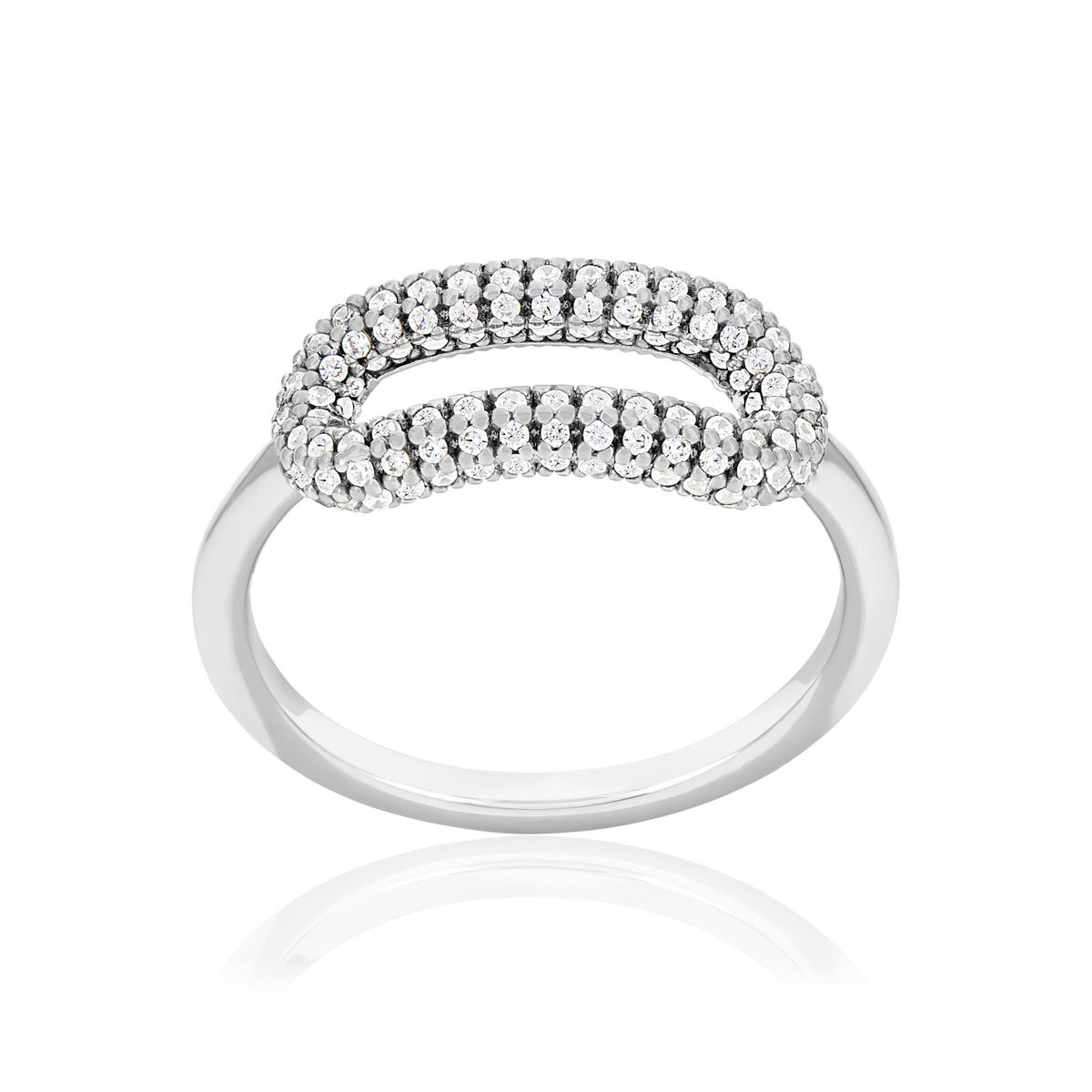 Bague argent 925 et zirconias