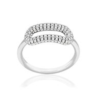 Bague argent 925 et zirconias