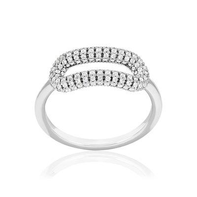 Bague argent 925 et zirconias