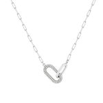 Collier argent 925 et zirconias 45cm - vue 1