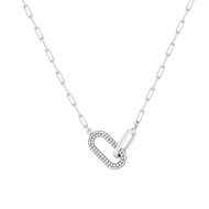 Collier argent 925 et zirconias 45cm