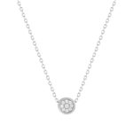 Collier argent 925 et zirconias 45cm - vue 1