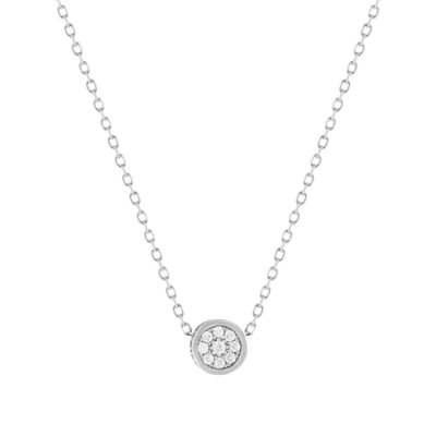 Collier argent 925 et zirconias 45cm - vue 1