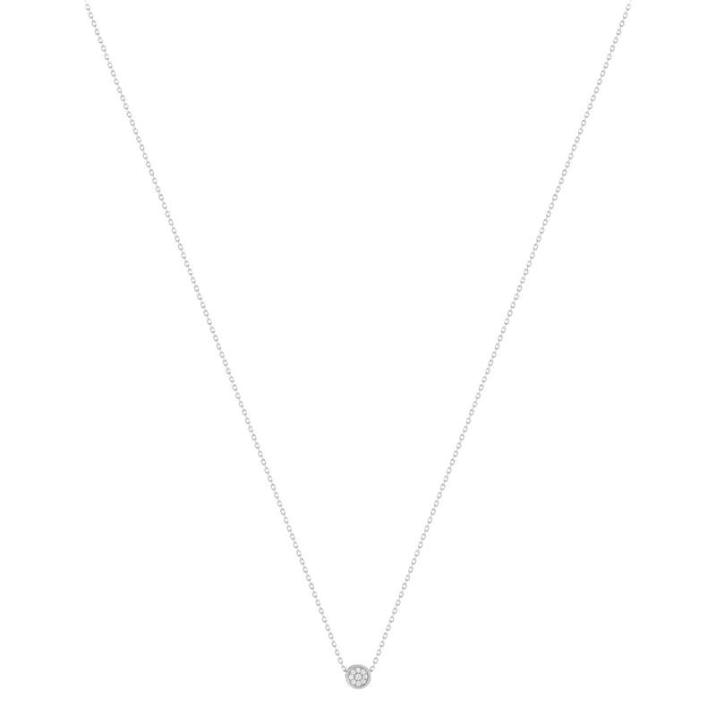 Collier argent 925 et zirconias 45cm - vue 2