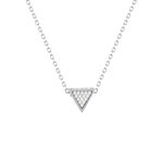 Collier argent 925 et zirconias 45cm - vue 1