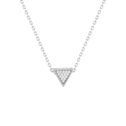 Collier argent 925 et zirconias 45cm