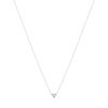 Collier argent 925 et zirconias 45cm - vue V2