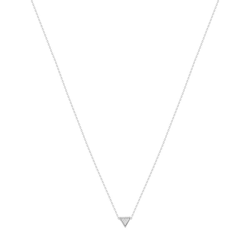 Collier argent 925 et zirconias 45cm - vue 2