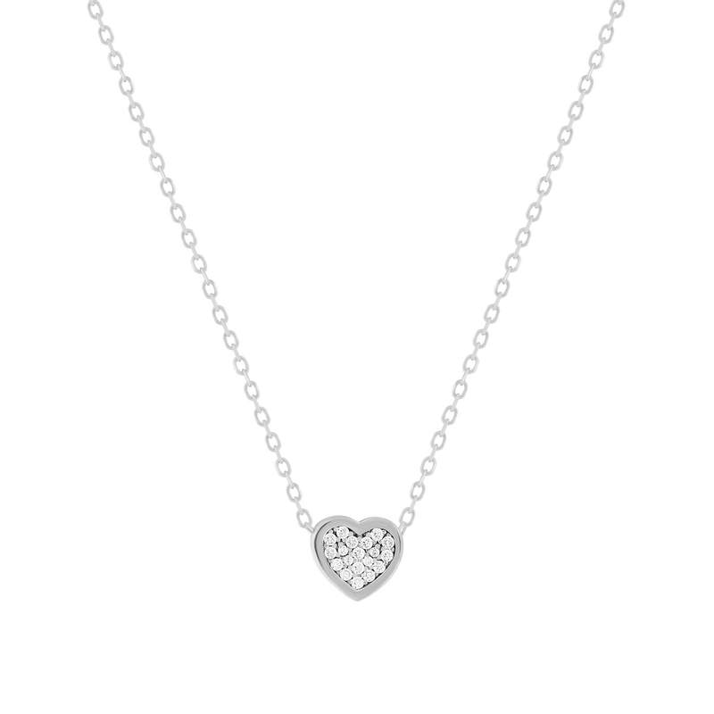 Collier argent 925 et zirconias 45cm - vue 1